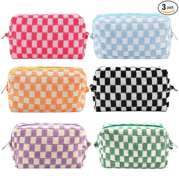 Checkered 6Pcs M Mixed Colors