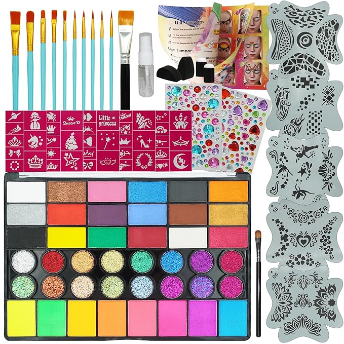 42 Color Face Painting Set