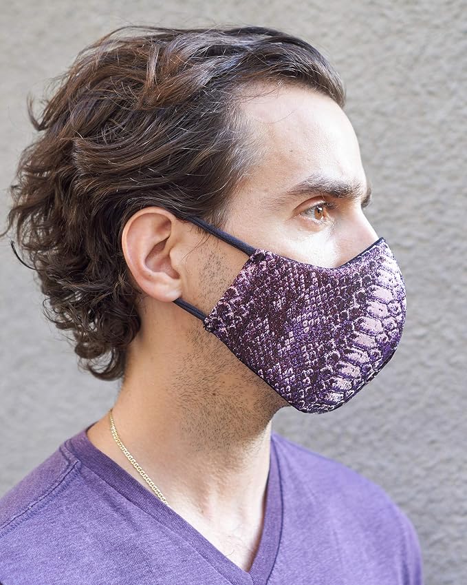 Iridescent Purple Python Mask
