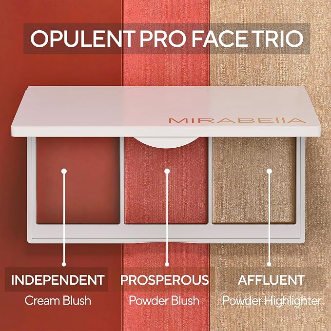 Opulent (Cream Blush, Powder Blush, Powder Highlighter)