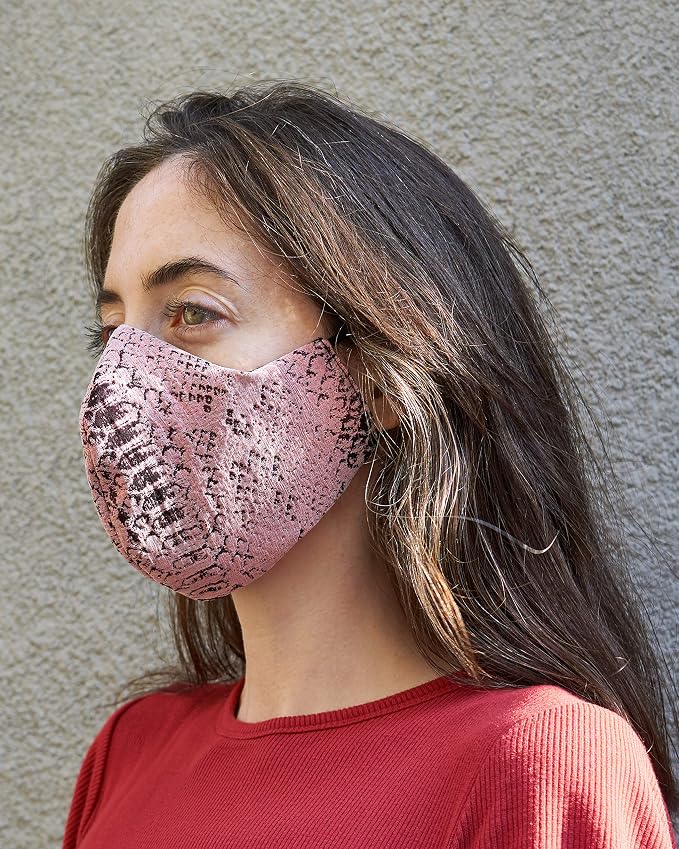 Iridescent Rose Python Mask